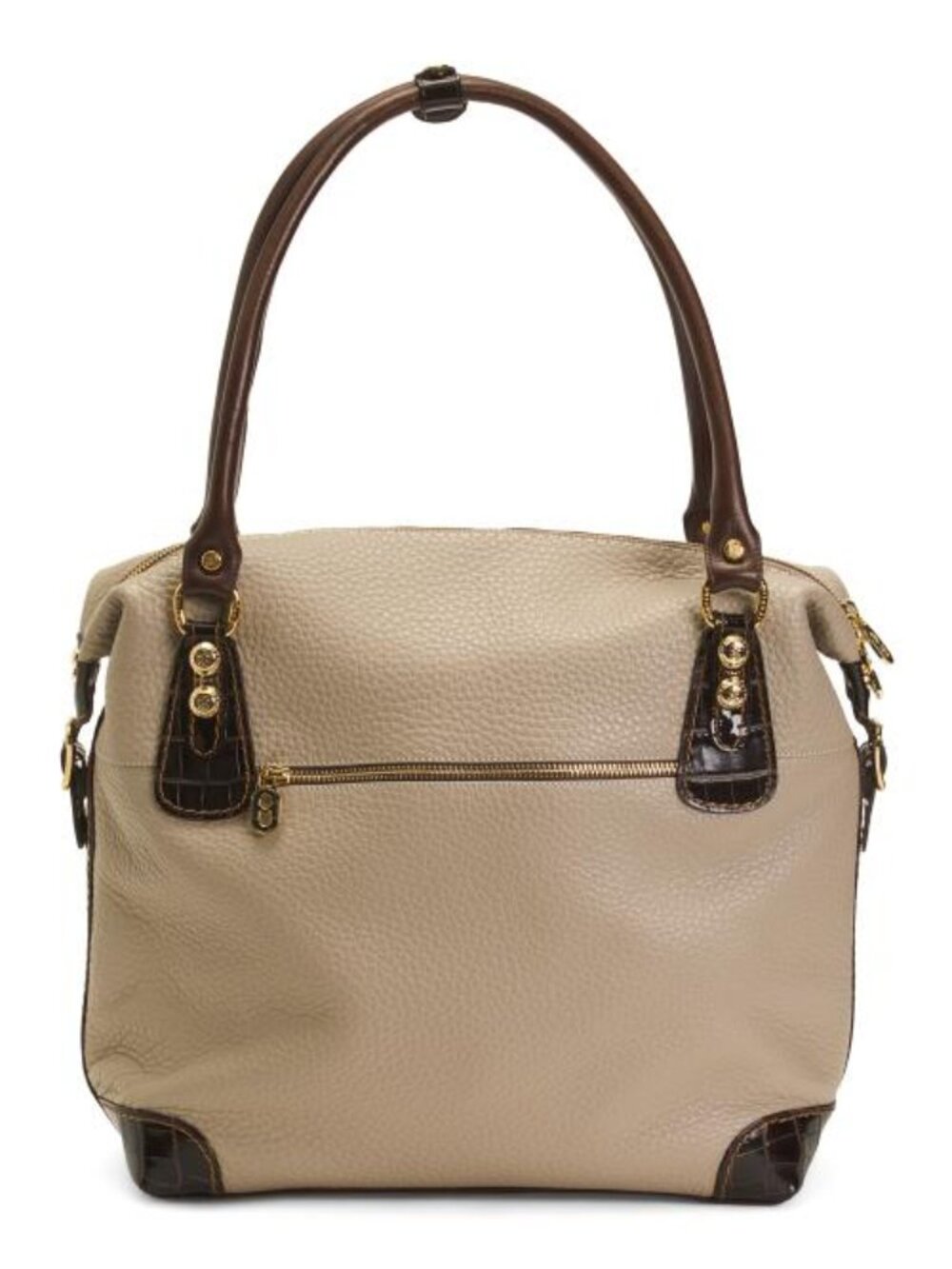 MARINO ORLANDI Made In Italy Leather Crocodile Tote